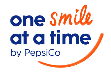 One Smile at a Time by PepsiCo logo